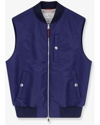Brunello Cucinelli - Water-Repellent Nylon Sleeveless Jacket - Lyst