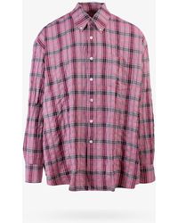 Ourlegacy レザー チェックシャツPoco Camp-Collar 48