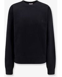 Saint Laurent - Certified Cotton Sweatshirt With Cassandre Embroidery - Lyst