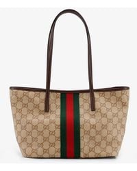 Gucci - Tribeca Gg Fabric Shopping Bag - Lyst