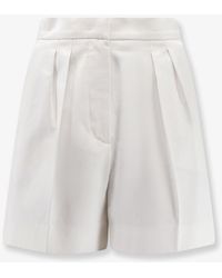 Max Mara - Tabacco Stretch Cotton Shorts - Lyst