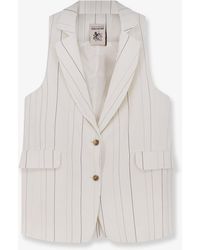 Semicouture - Viscose And Virgin Wool Vest - Lyst