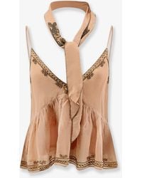 Scarlett Poppies - Hedvig Viscose Top With Scarf - Lyst