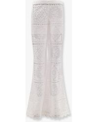 Zimmermann - Aster Embroidered Trousers - Lyst