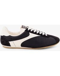 Bottega Veneta - Shot Leather And Nylon Sneakers - Lyst