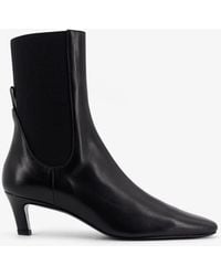 TOTEME - The Mid Heel Boot Leather Boots - Lyst