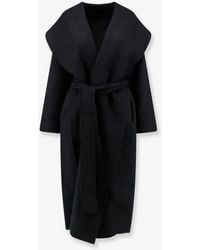 TOTEME - Hooded Belted Wool Coat - Lyst