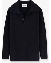 Alpha Studio - Wool Polo Sweater - Lyst