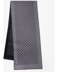 Gucci - Reversible Jacquard Wool Scarf - Lyst
