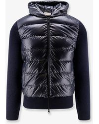 Moncler - Down Jacket With Virgin Wool Inserts - Lyst