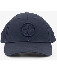 Stone Island - Cotton Hat With Logo On The Front - Lyst
