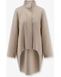 Alaïa - Asymmetrical Cashmere Coat - Lyst