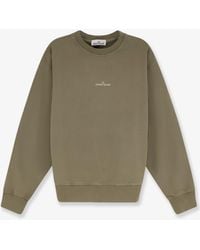 Stone Island - Organic Cotton Sweatshirt With Logo Print - Lyst