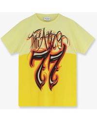 The Attico - Cotton T-Shirt With Front Logo Print - Lyst