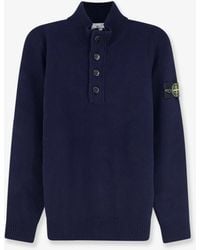 Stone Island - Virgin Wool Blend Sweater - Lyst