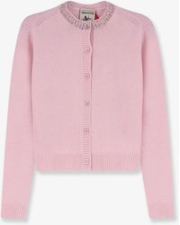 Semicouture - Hennie Wool And Cashmere Cardigan With Rhinestone Detail - Lyst