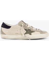 Golden Goose - Super-Star Leather And Suede Sneakers With Iconic Side Logo - Lyst