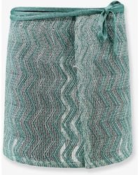 Missoni - Viscose Blend And Sequin Mini Skirt - Lyst