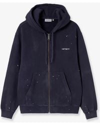 Carhartt - Hooded Painter Cotton Sweatshirt With Embroidered Logo On The Front - Lyst