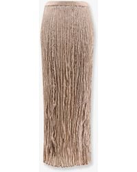 Alysi - Wrinkled Viscose Skirt - Lyst