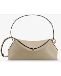 TOTEME - T-Lock Hammered Leather Crossbody Bag - Lyst