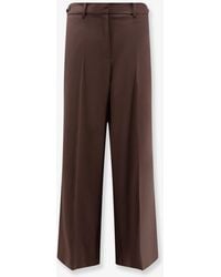 Alysi - Stretch Virgin Wool Trousers - Lyst