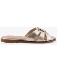 Pinko - Milly Leather Sandals - Lyst