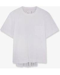 Sacai - Cotton And Polyester T-Shirt - Lyst