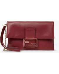 Fendi - Mamma Baguette Leather Crossbody Bag - Lyst