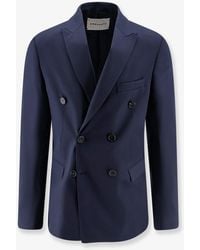 Amaranto - Virgin Wool Blend Blazer - Lyst