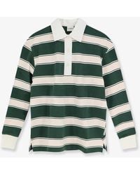 Closed - Striped Cotton Rugby Polo Shirt - Lyst