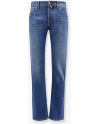 Jacob Cohen - Bard Stretch Cotton Jeans With Iconic Handkerchief - Lyst