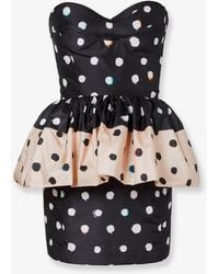 Fendi - Falena Dots Taffeta' Bustier Dress - Lyst