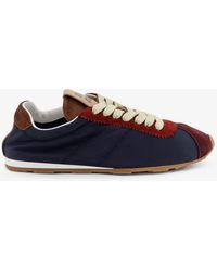 Miu Miu - Nylon Sneakers With Suede Inserts - Lyst