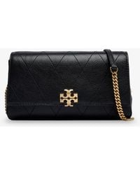 Tory Burch - Charlie Quilted Chain Wallet Leather Crossbody Bag - Lyst