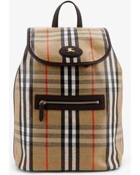 Burberry - Highlands Coated Canvas Backpack With Front Logo - Lyst