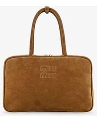 Miu Miu - Beau Suede Handbag - Lyst