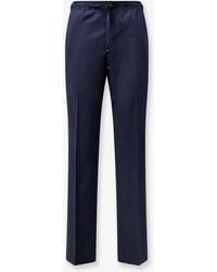 Corneliani - Virgin Wool And Silk Trousers - Lyst