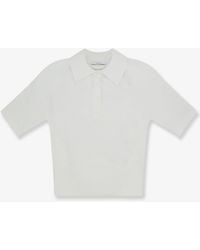 Givenchy - Cropped Cotton And Silk Polo Shirt - Lyst