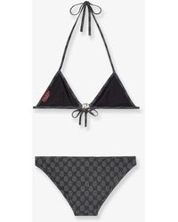 Gucci Gg Jersey Bikini in Orange | Lyst
