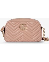 Gucci - Gg Marmont Leather Camera Bag Crossbody Bag - Lyst