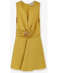 Elisabetta Franchi - Satin Mini Dress - Lyst