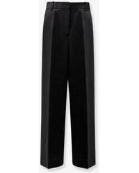 TOTEME - Viscose And Wool Trousers - Lyst