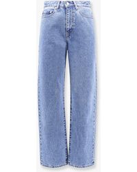 DUNST - Cotton Jeans With Back Logo Patch - Lyst