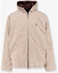 Balenciaga - Cotton Blend Jacket With Embroidered Logo On The Front - Lyst