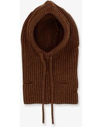 MM6 by Maison Margiela - Wool Blend Balaclava With Distressed Effect - Lyst