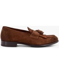 Doucal's - Suede Loafers With Tassels - Lyst
