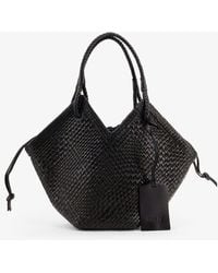 IBELIV - Trinity Medium Vegetable Leather Shoulder Bag With Woven Pattern - Lyst
