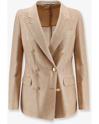 Tagliatore - Double-Breasted Buttoned Blazer - Lyst