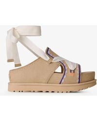 UGG - Sandals Goldenstar Hi Artistitch Suede - Lyst